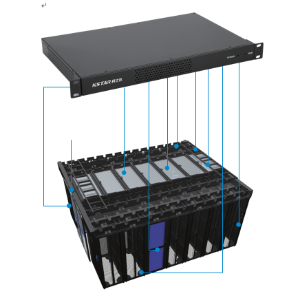 Host de monitoramento kstar para data center modular